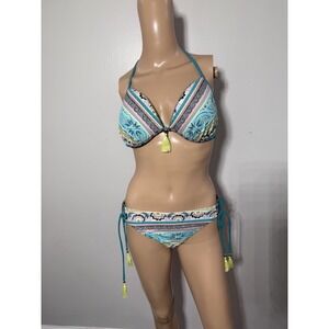 Shade & Shore 34DD Top and XL Bottom 2 Piece Swim Suit Women's